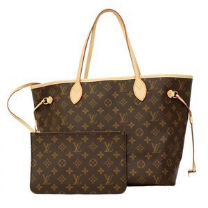 Louis Vuitton Tote Bag Monogram Neverfull MM M46975 Brown Ladies